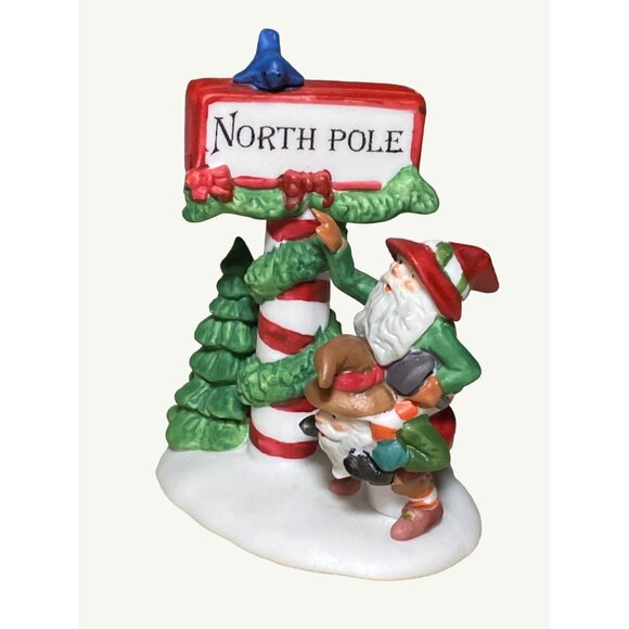 Heritage Village Collection Trimming The North Pole Porcelain Accessory - Picture 5 of 12